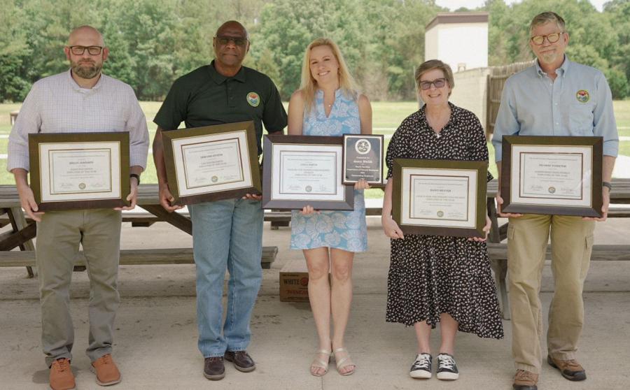 Employees of the Year recognized by the S.C. Department of Natural Resources