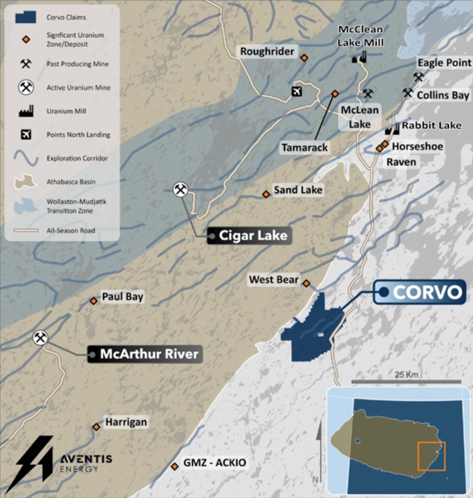 Aventis Energy Set to Drill the Corvo Project including the High-Grade Manhattan Uranium Showing with 8.10% U3O8 Surface Sample